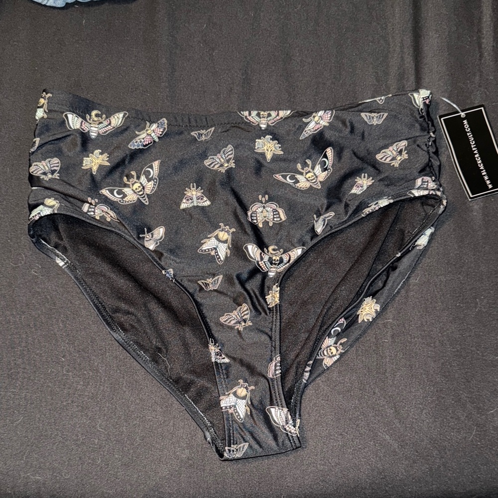 Blackcraft Cult Pastel Moth High waist Bikini Bottoms